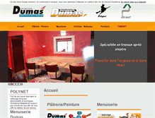 Tablet Screenshot of entreprise-dumas.com